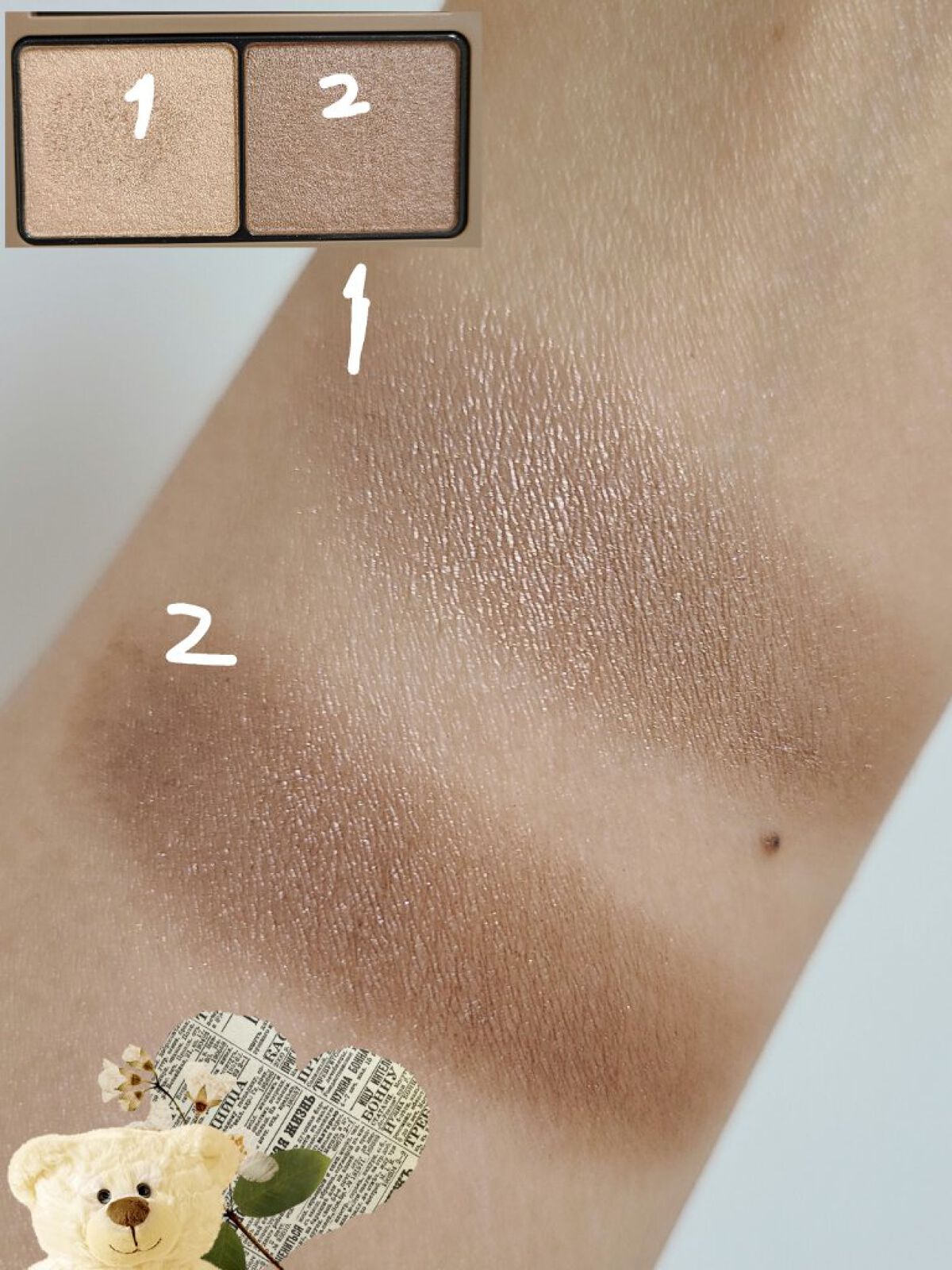 エテュセ アイエディション(カラーパレット) 03 ウォームブラウン/ettusais/アイシャドウパレットを使ったクチコミ（2枚目）