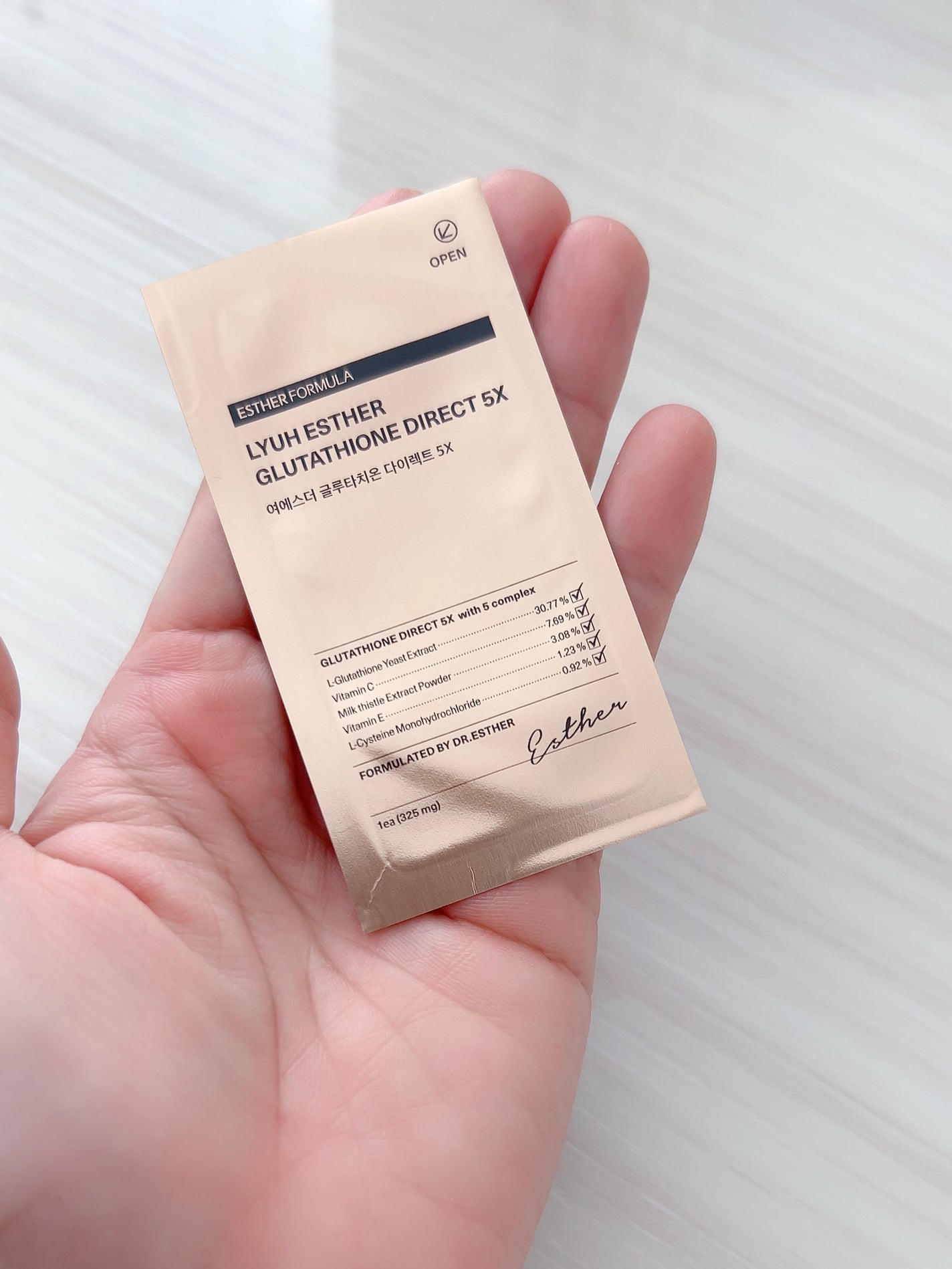 ヨエスターグルタチオンダイレクト5X/ESTHER FORMULA/美容サプリメントを使ったクチコミ(2枚目)