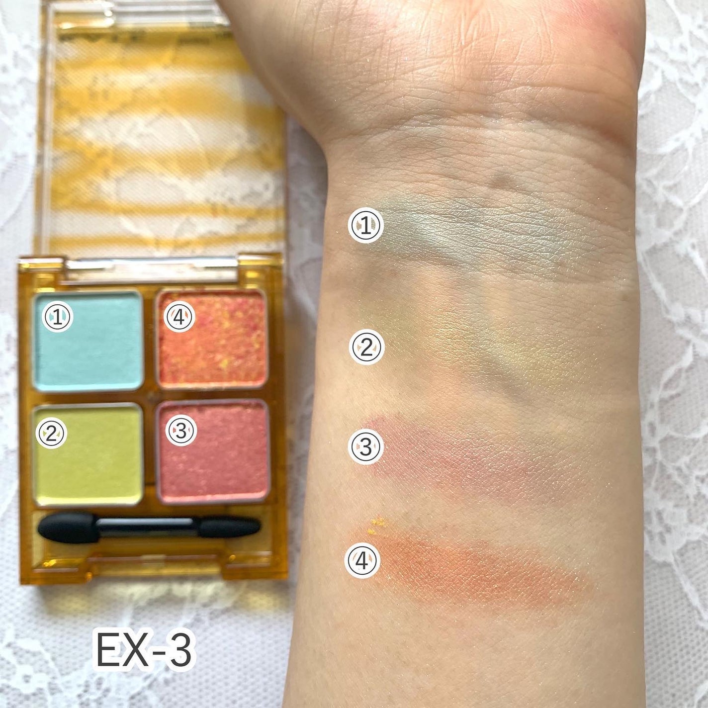 ビーチバカンスグリッターパレット/KATE/アイシャドウパレットを使ったクチコミ(9枚目)