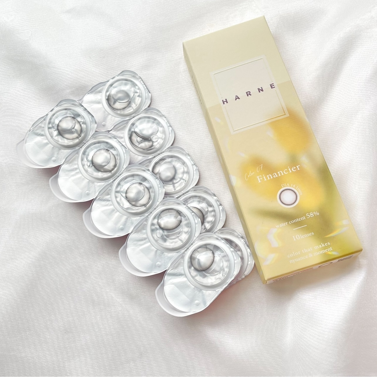 HARNE 1day フィナンシェ/HARNE/ワンデー（１DAY）カラコンを使ったクチコミ（1枚目）
