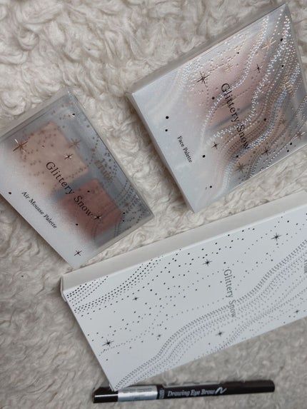 グリッタースノー エアームースアイズパレット/ETUDE/アイシャドウパレットを使ったクチコミ(1枚目)