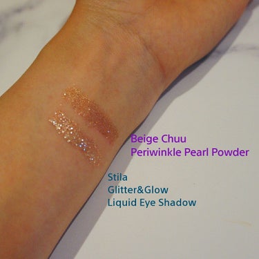 PERIWINKLE PEARL POWDER/BEIGE CHUU/パウダーアイシャドウを使ったクチコミ（2枚目）