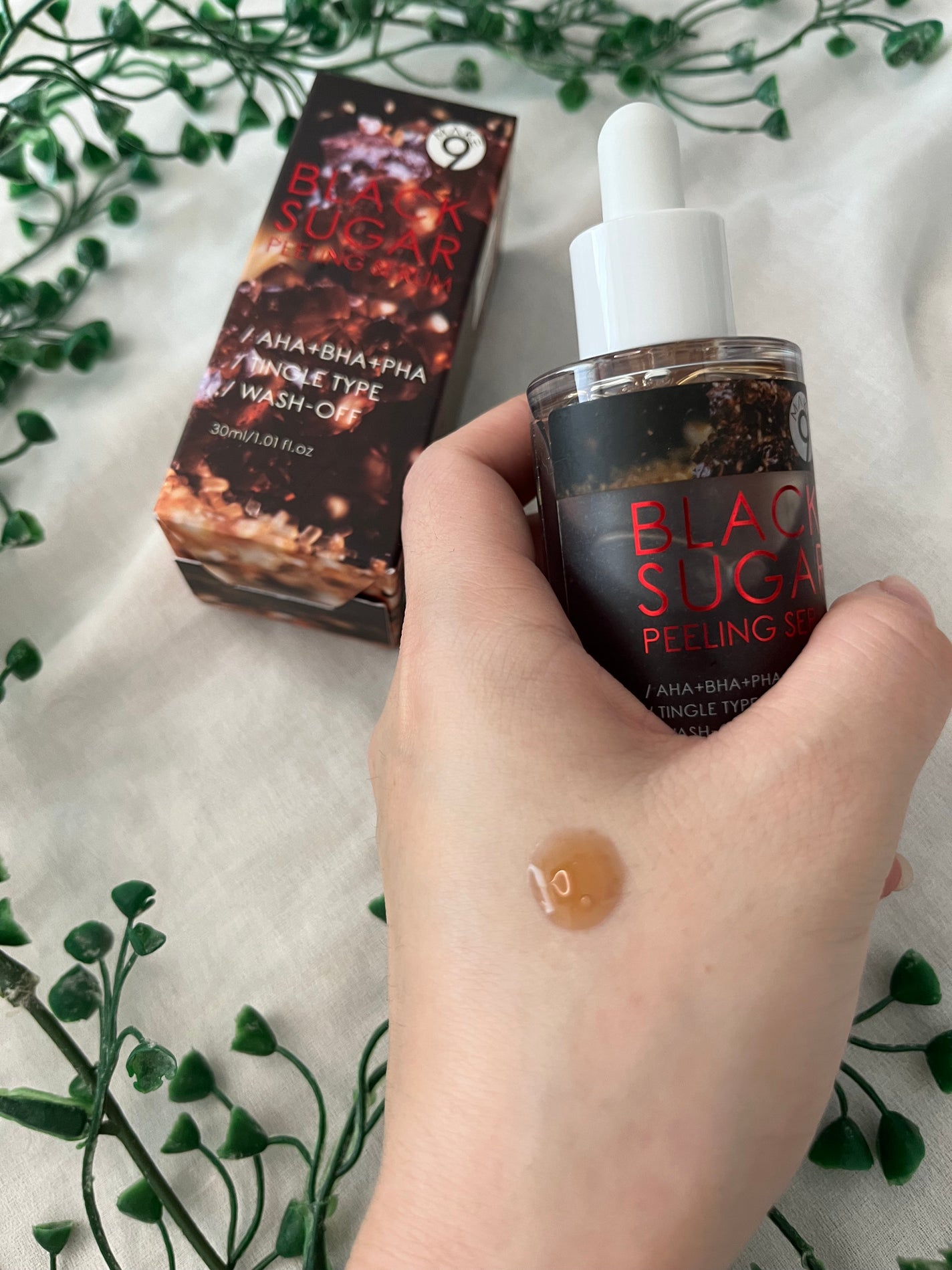 ブラックシュガーピーリングセラム/MAKE9/美容液を使ったクチコミ(1枚目)