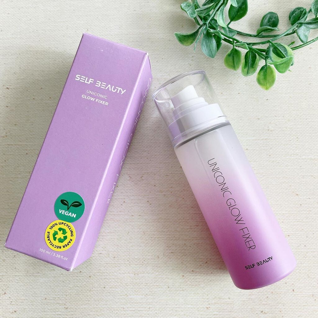 ユニコーン メイクアップグローフィックスミスト/SELF BEAUTY/フィックスミストを使ったクチコミ(1枚目)