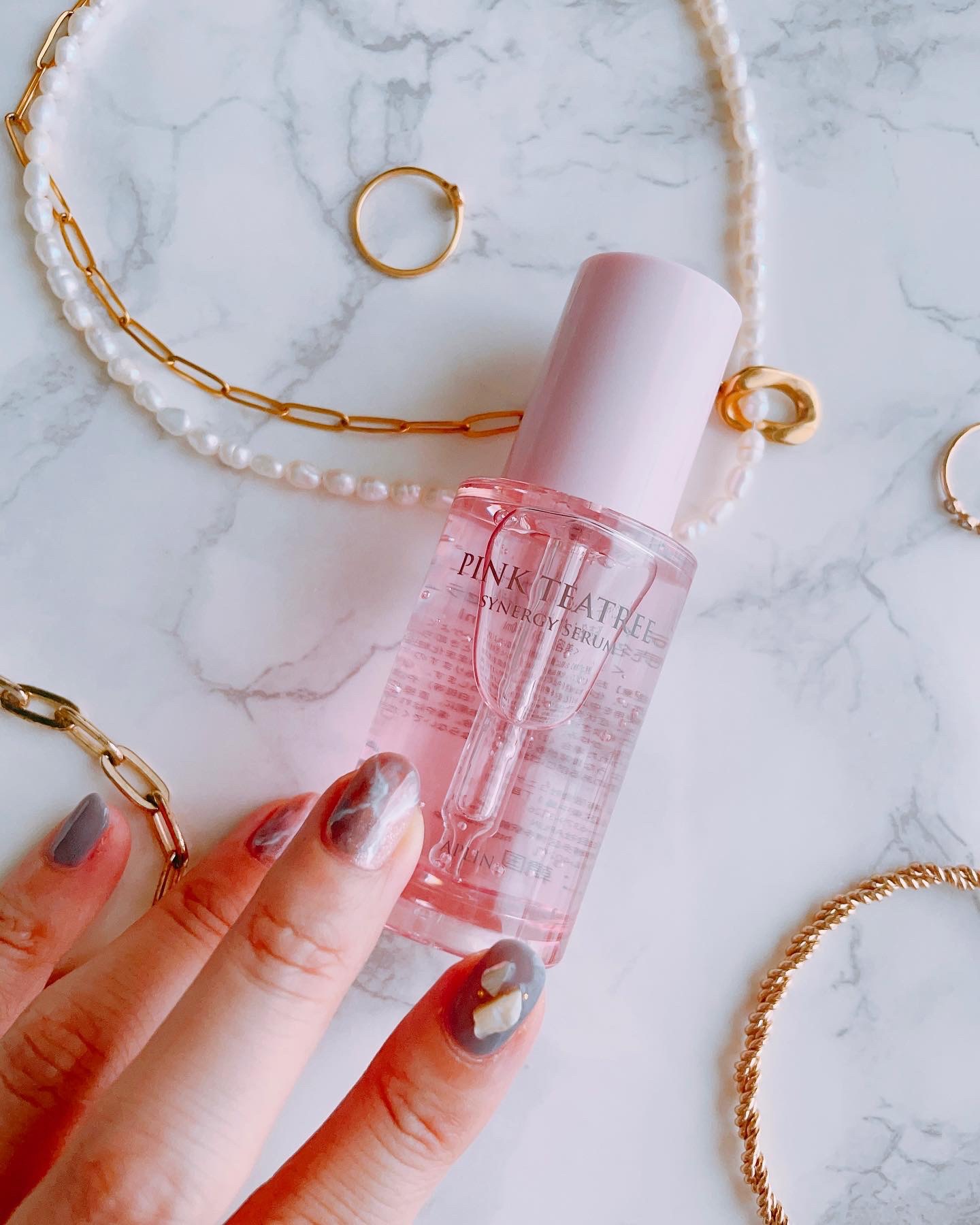 ピンクティーツリーシナジーセラム/APLIN/美容液を使ったクチコミ（1枚目）