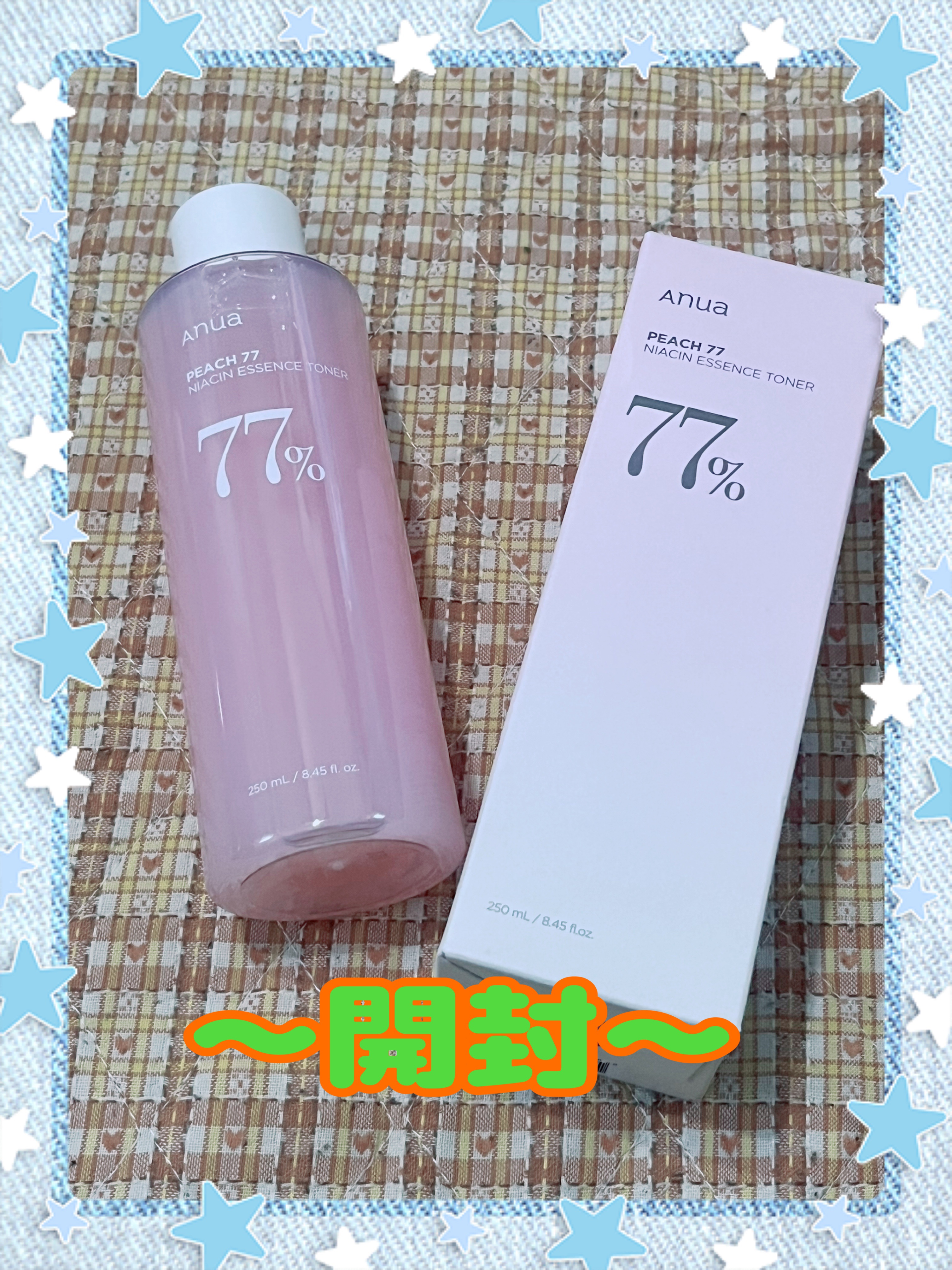 桃77％ナイアシンエッセンストナー 250ml/Anua/化粧水を使ったクチコミ（2枚目）