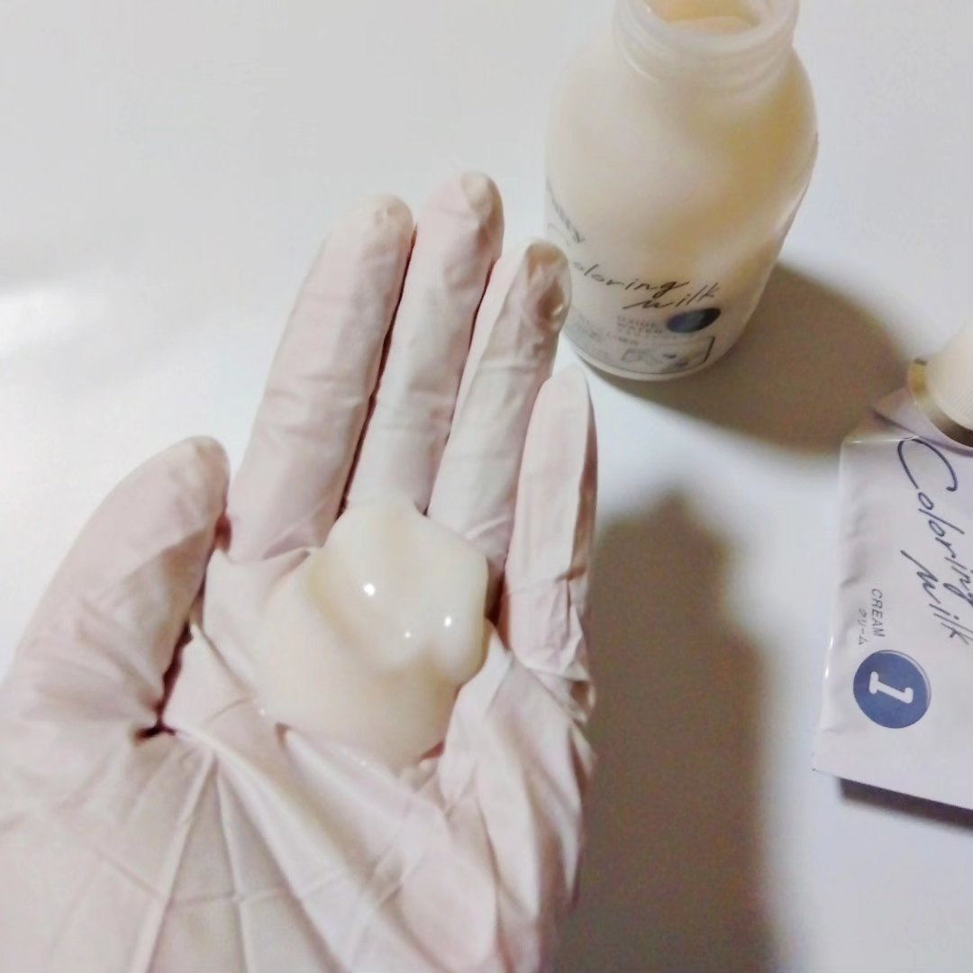 カラーリングミルク/パルティ/ヘアカラーを使ったクチコミ（3枚目）