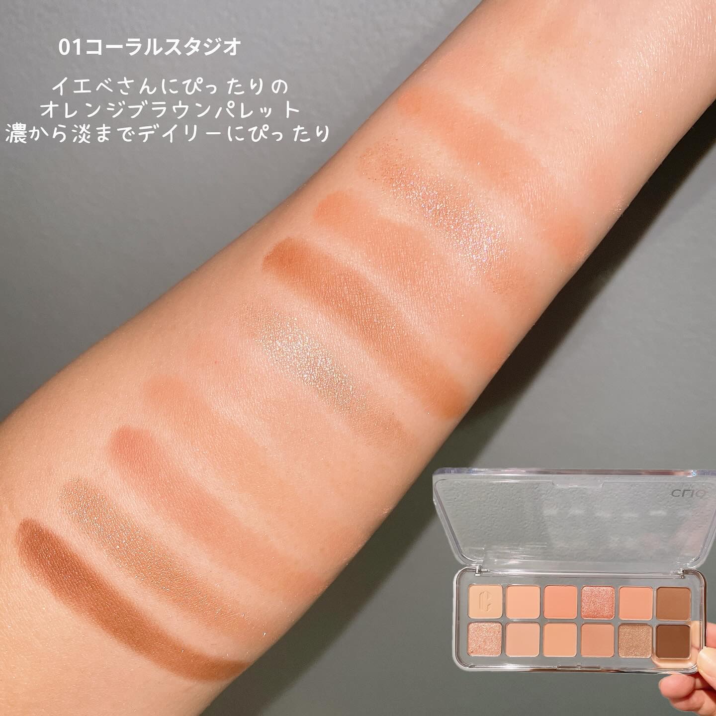 プロ アイ パレット エアー/CLIO/アイシャドウパレットを使ったクチコミ（3枚目）