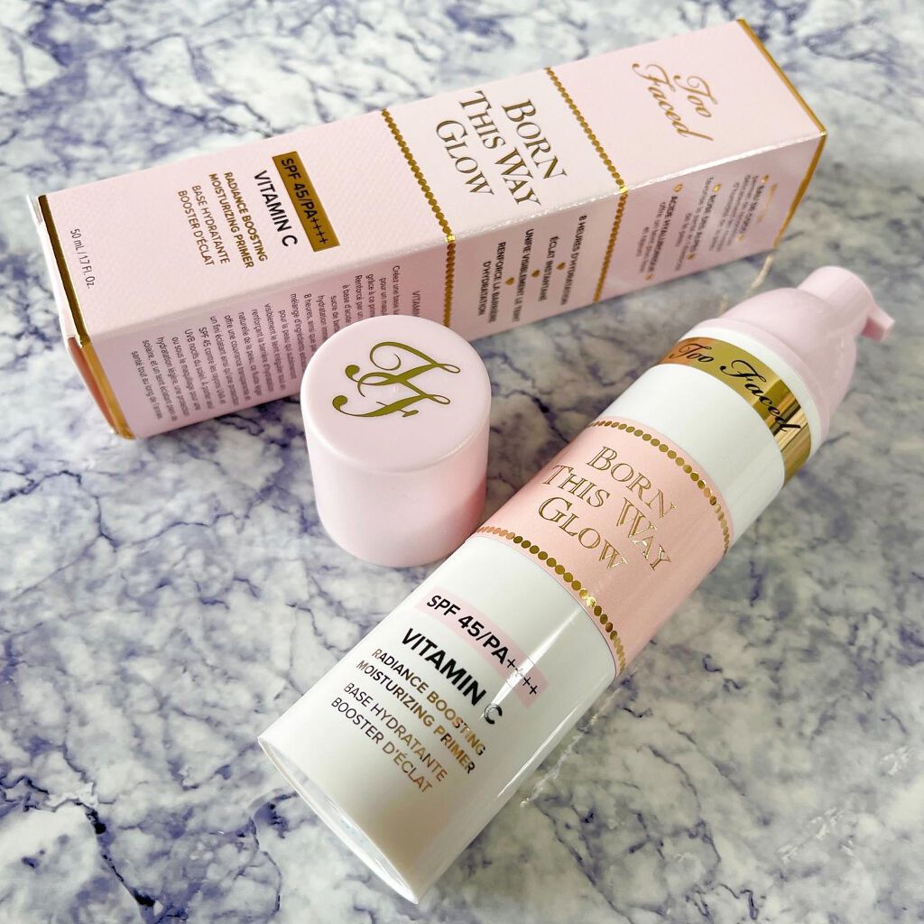 ボーン ディス ウェイ グロウ モイスチュアライジング メイクアップ プライマー/Too Faced/化粧下地を使ったクチコミ(3枚目)