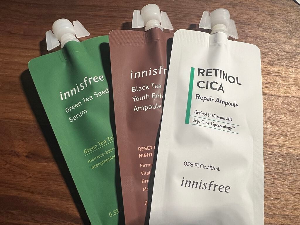 グリーンティーシード アイ&フェイスボール/innisfree/美容液を使ったクチコミ(3枚目)