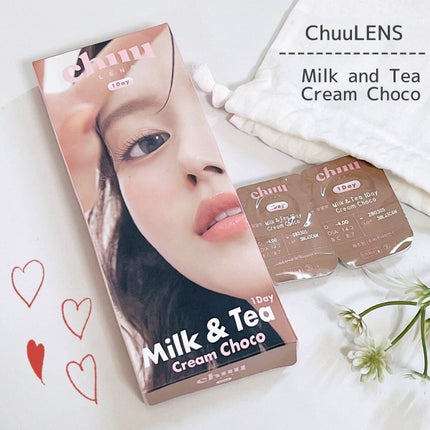chuuLENS Milk&Tea 1day/chuu LENS/ワンデー(1DAY)カラコンを使ったクチコミ(1枚目)