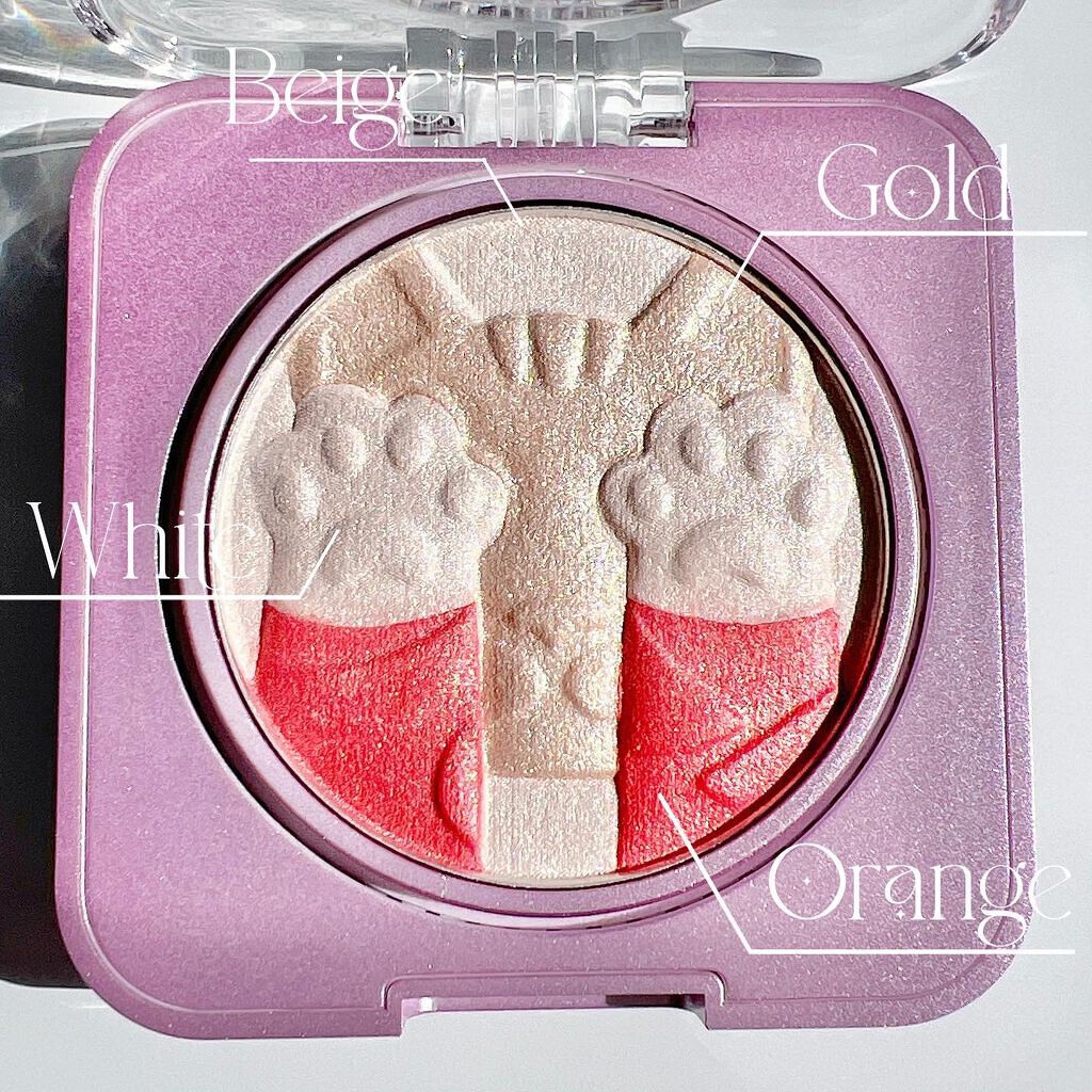 キャットハイライティングブラッシュ/ZEESEA/パウダーハイライトを使ったクチコミ(4枚目)