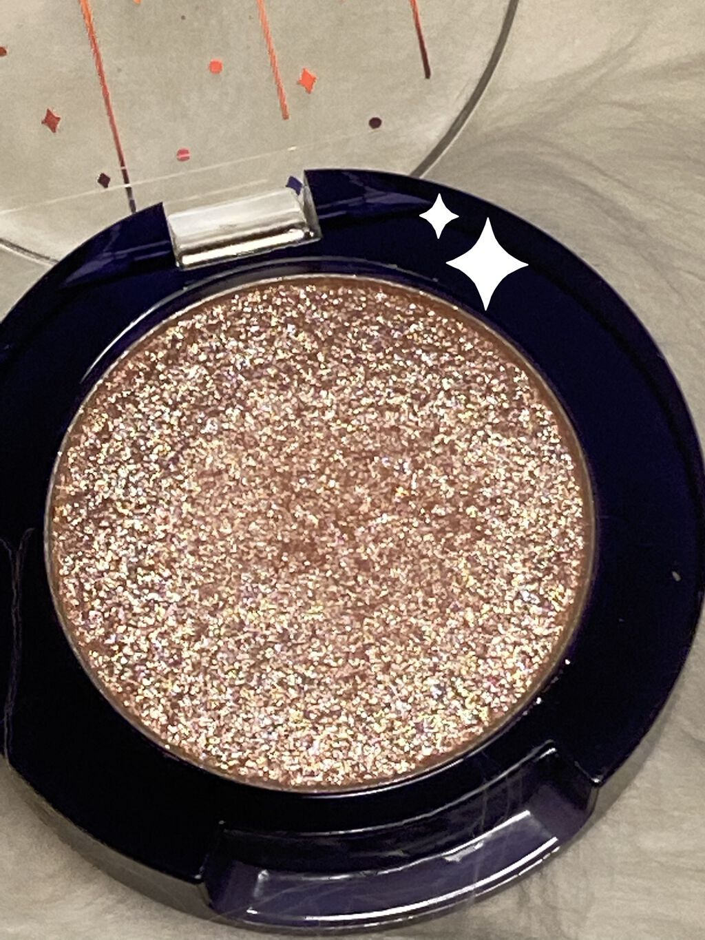 グリッター シャドウ カラー/rom&nd/グリッターを使ったクチコミ（2枚目）
