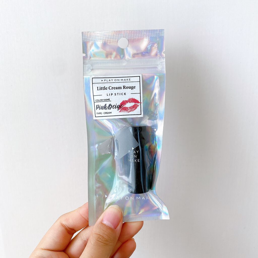 リトルクリームルージュ/play on make/口紅を使ったクチコミ(3枚目)
