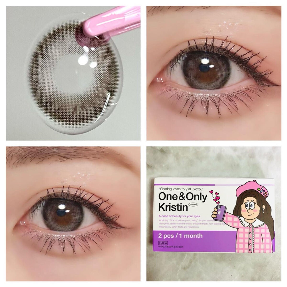 One & Only Kristin/Hapa kristin/カラーコンタクトレンズを使ったクチコミ(1枚目)
