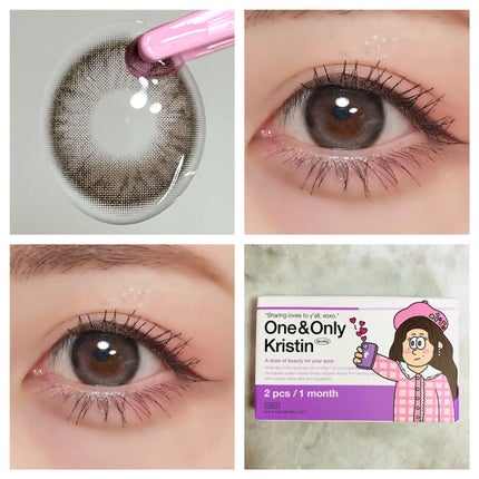 One & Only Kristin/Hapa kristin/カラーコンタクトレンズを使ったクチコミ(1枚目)