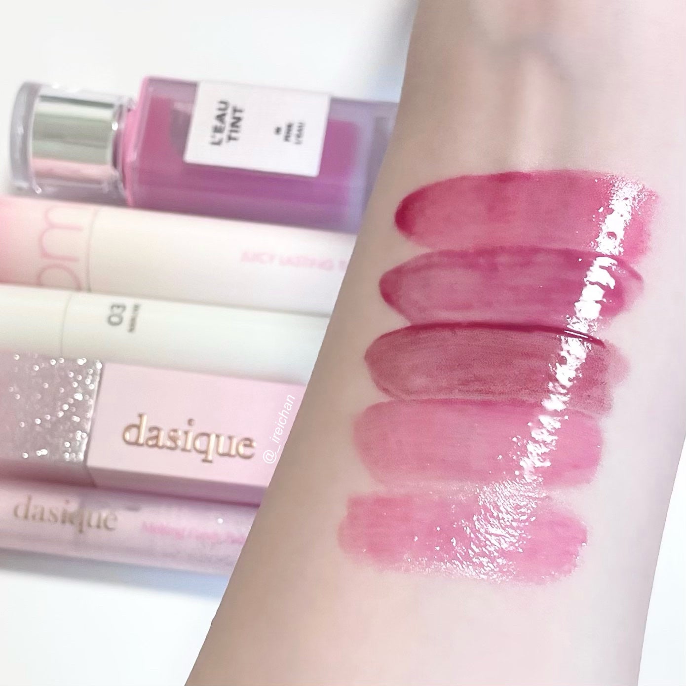 ジューシーラスティングティント/rom&nd/リップティントを使ったクチコミ(3枚目)