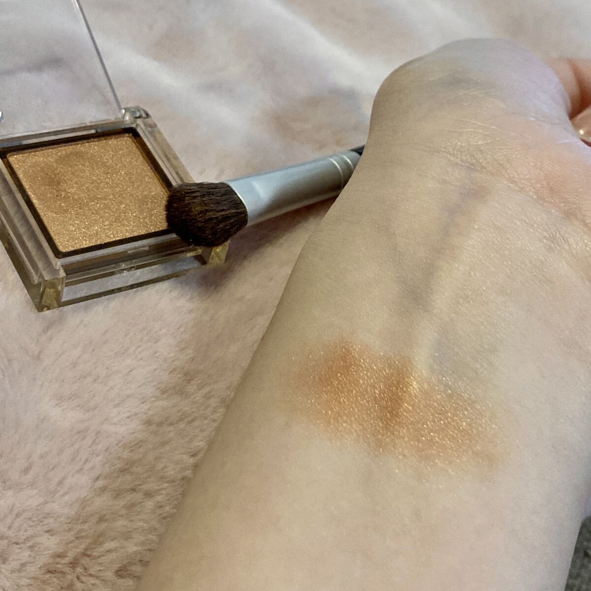 アイプランナー G03 バタースコッチ/excel/単色アイシャドウを使ったクチコミ（3枚目）