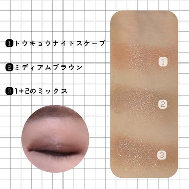 プレスド アイシャドー（レフィル） PR トウキョウナイトスケープ/shu uemura/シングルアイシャドウを使ったクチコミ（2枚目）