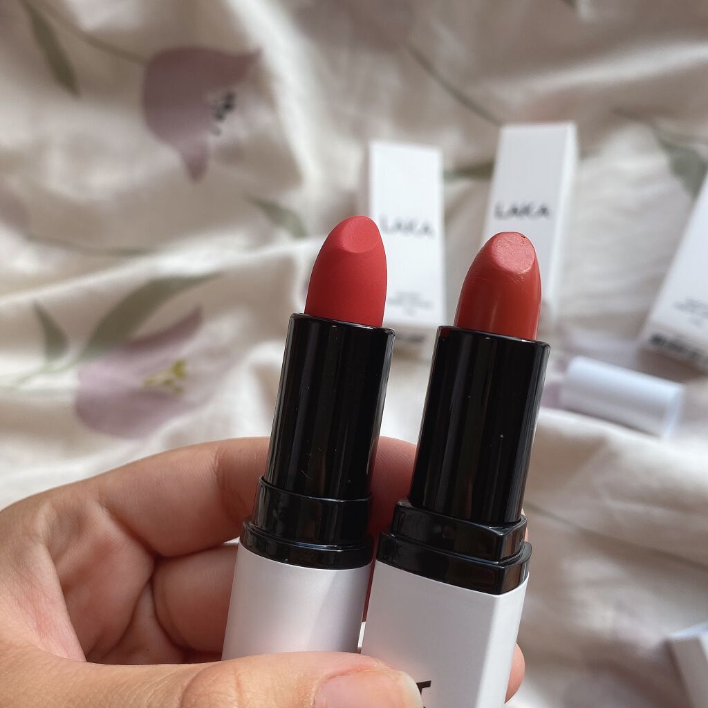 スムースマットリップスティック/Laka/口紅を使ったクチコミ（1枚目）