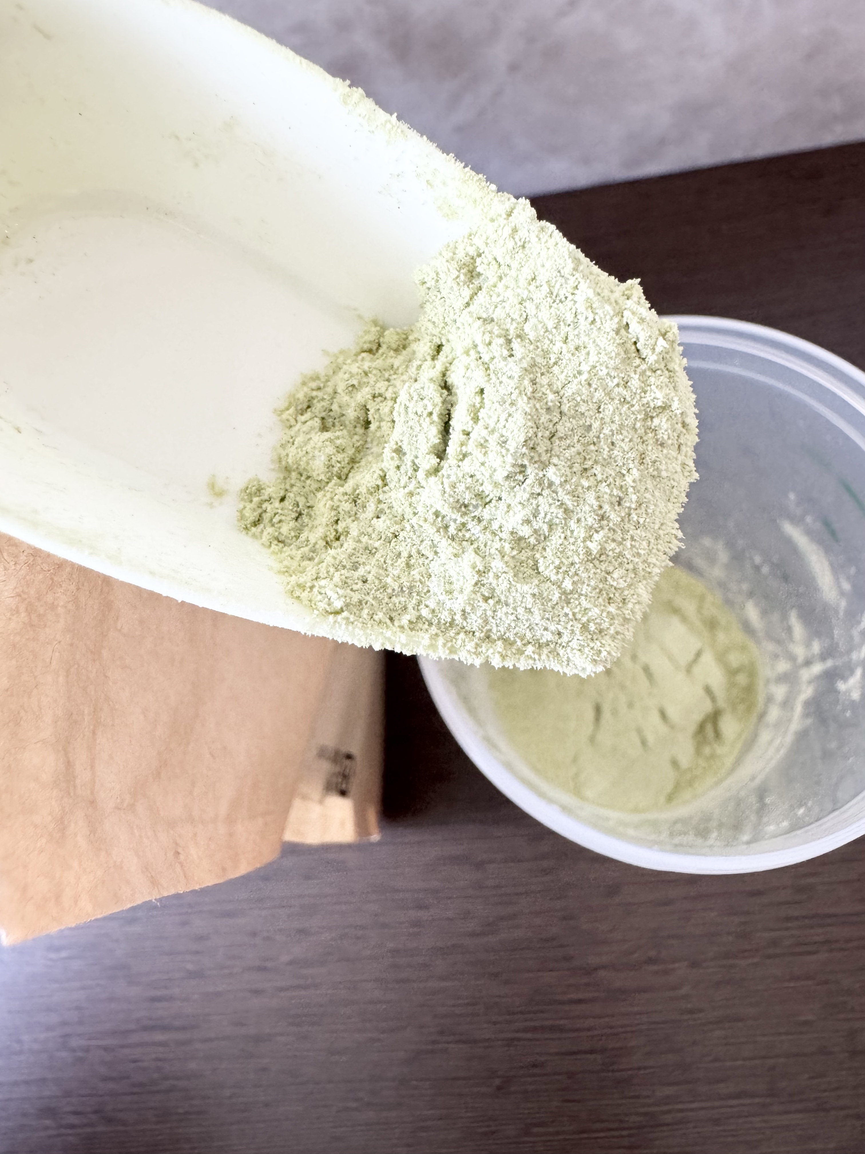 MATCHA PURE（プロテインパウダー）/ピュアパートナー/ソイプロテインを使ったクチコミ（2枚目）