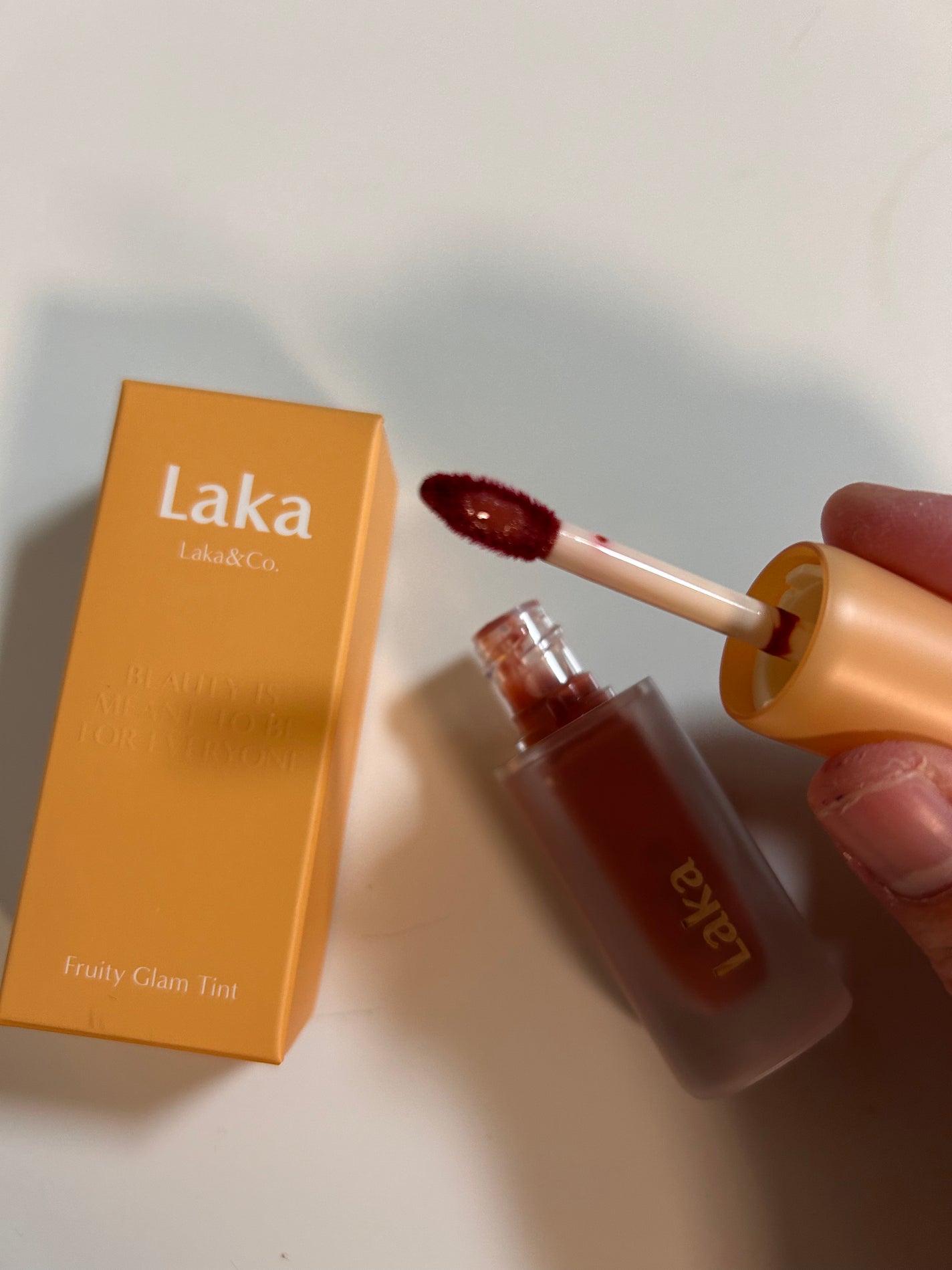 フルーティーグラムティント/Laka/リップティントを使ったクチコミ(2枚目)