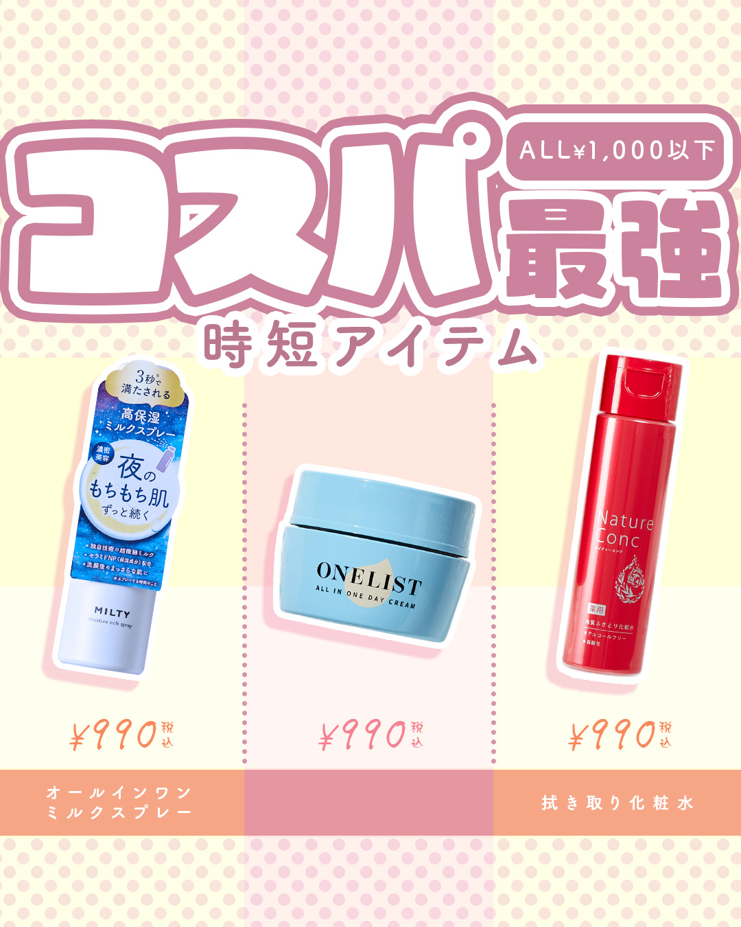 ワンリスト オールインワン デイクリーム/ナリスアップ/オールインワン化粧品を使ったクチコミ（1枚目）