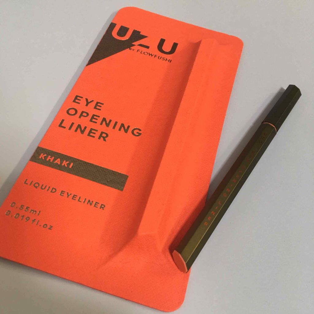 EYE OPENING LINER/UZU BY FLOWFUSHI/リキッドアイライナーを使ったクチコミ（1枚目）