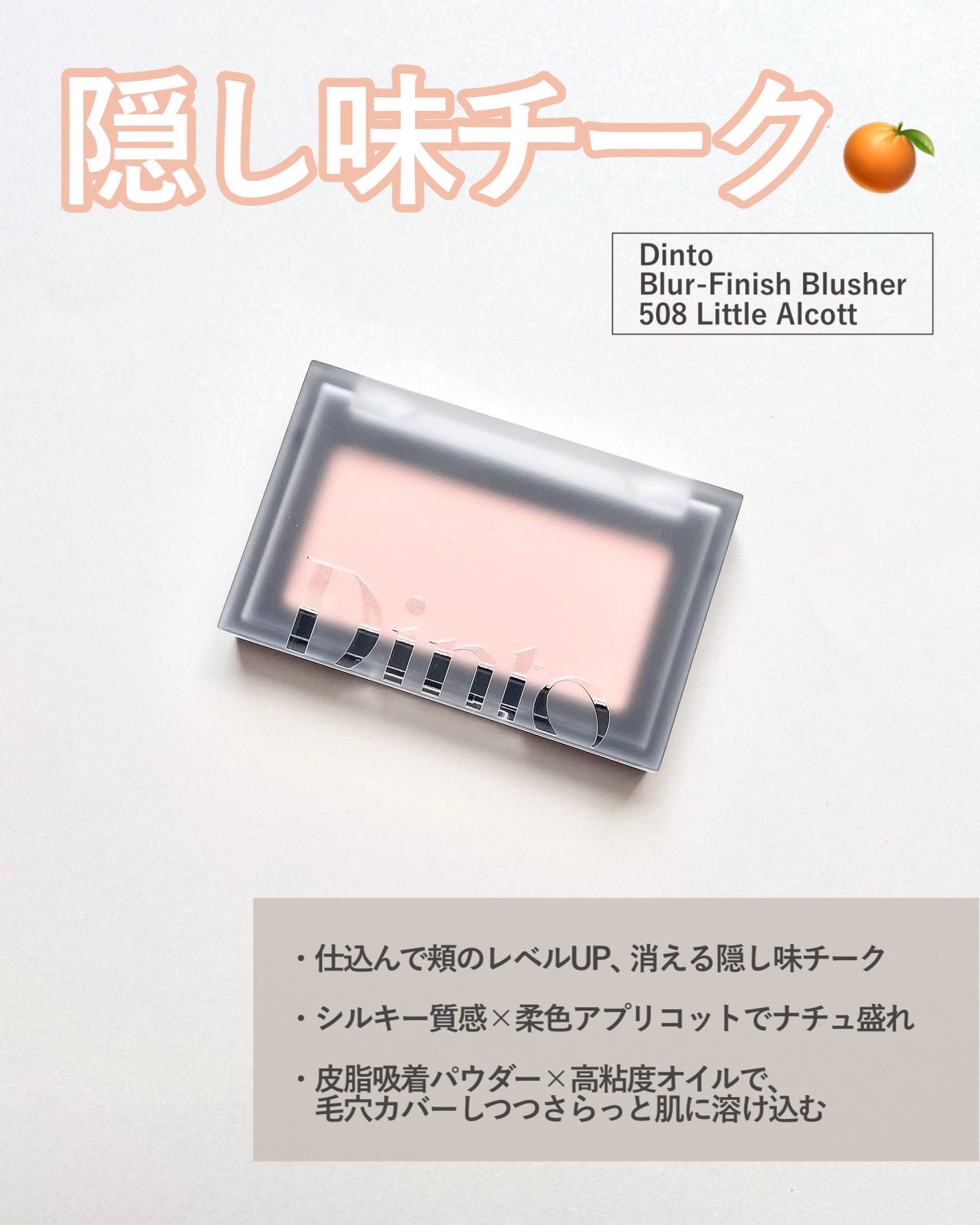 ブラーフィニシュブラッシャー/Dinto/パウダーチークを使ったクチコミ(2枚目)