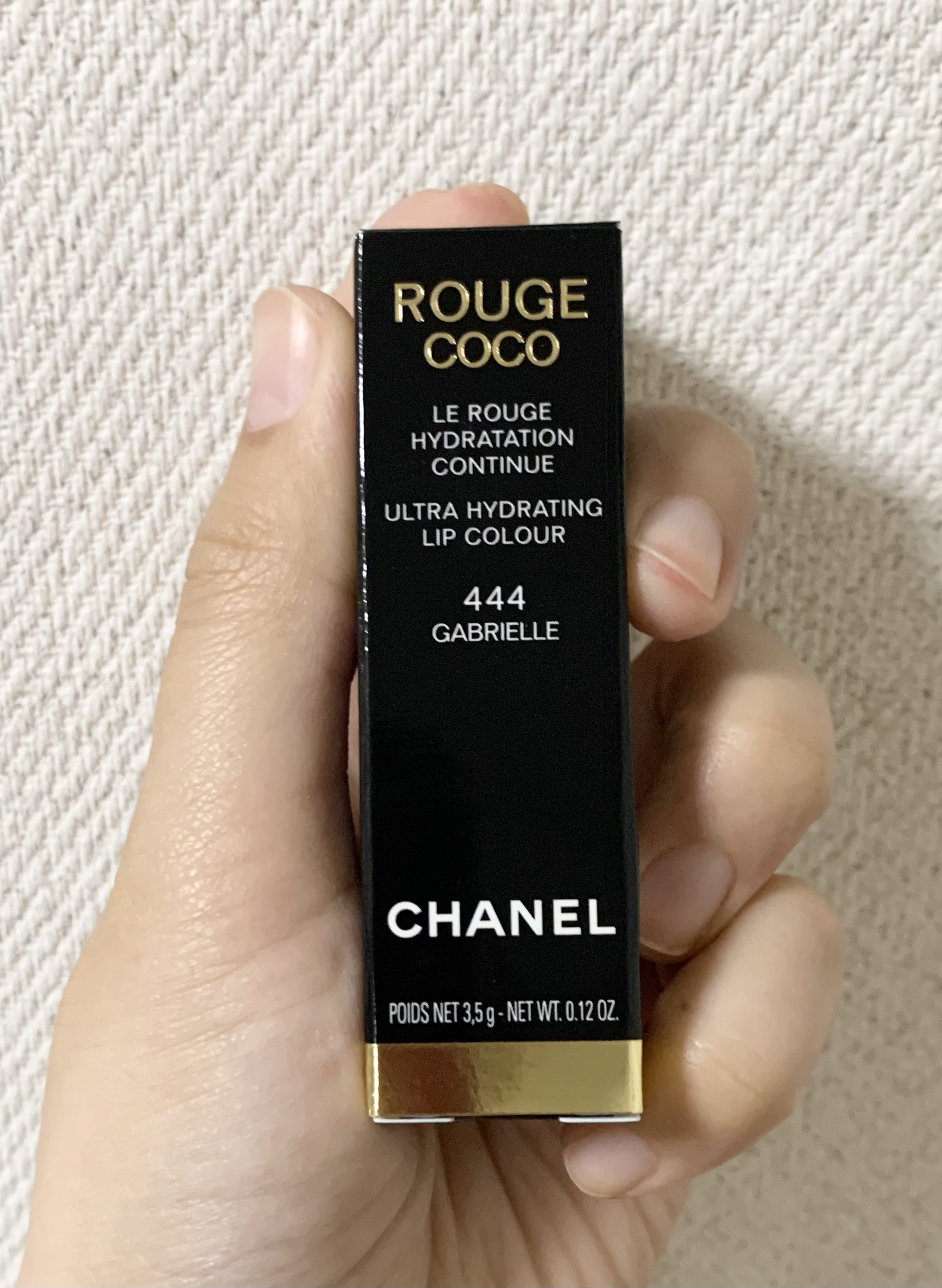CHANEL ルージュ ココのクチコミ「CHANEL　ルージュ ココ　444ガブリエルです

いつか絶対買いたいと思ってたCHANEL.....」（1枚目）