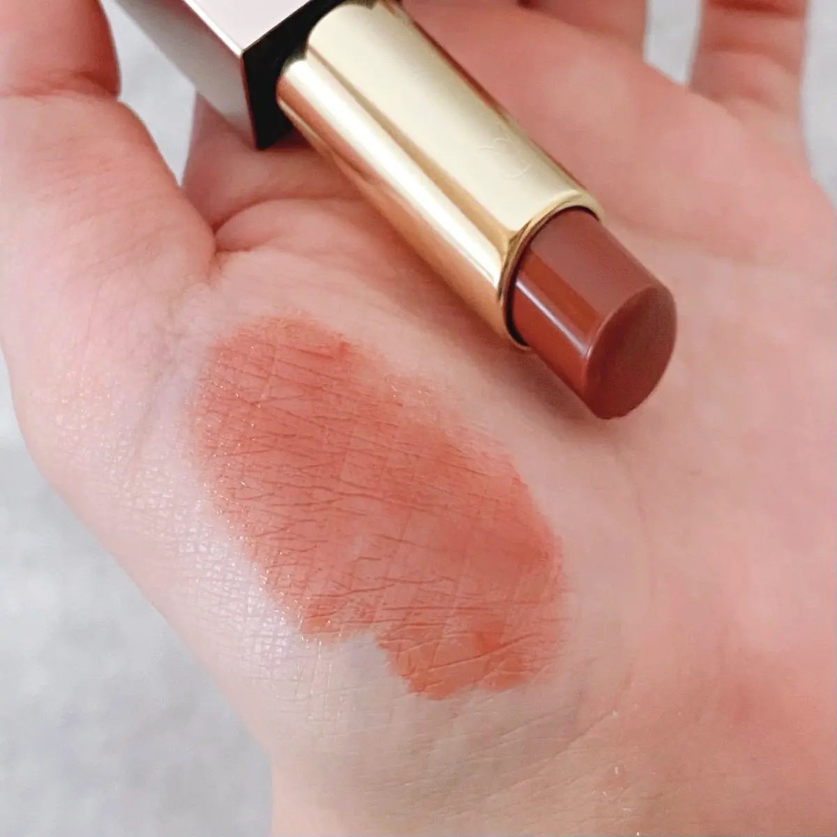 リリミュウ バタールージュ 04 ベアオレンジ/Ririmew/口紅を使ったクチコミ（3枚目）