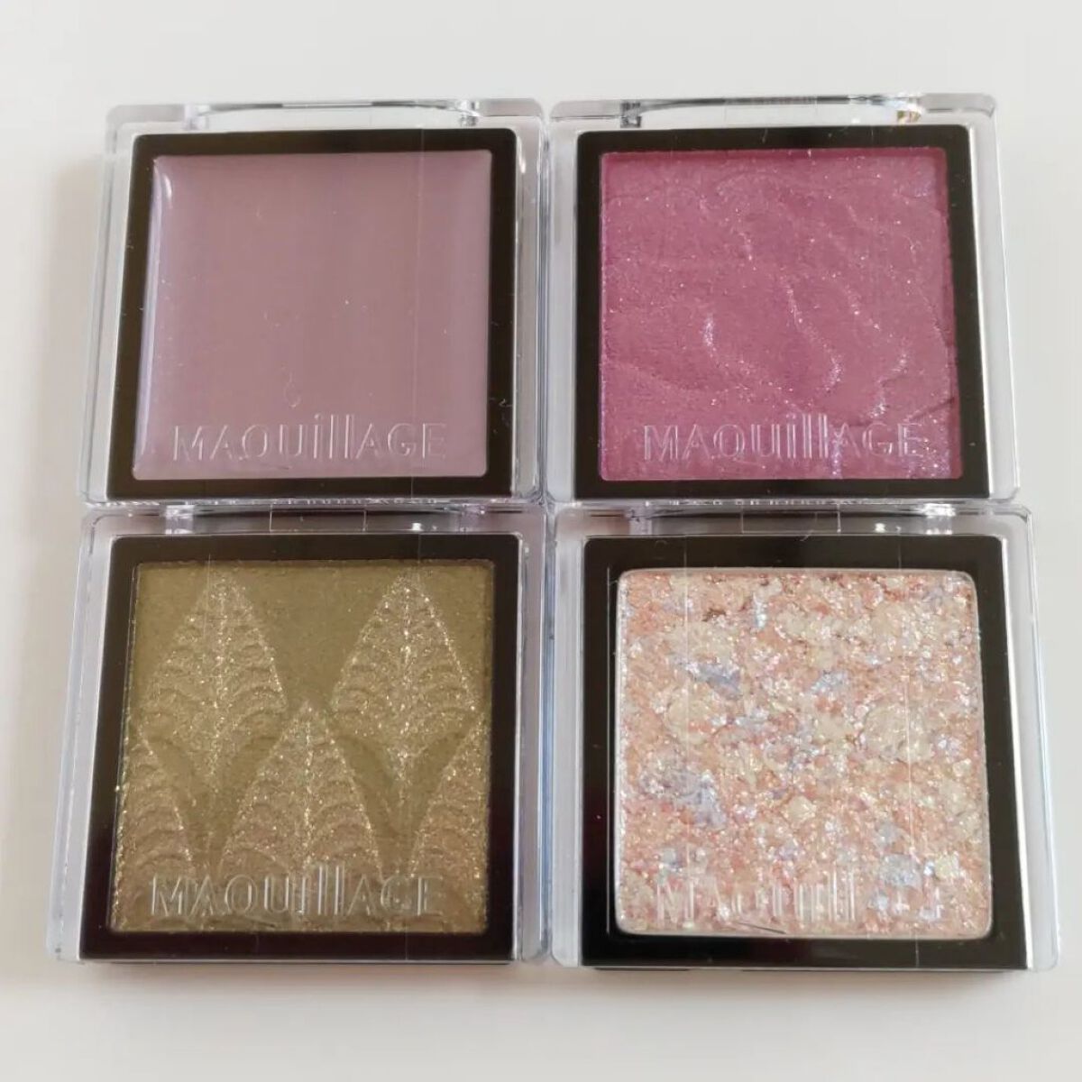 ドラマティックアイカラー (パウダー)/(クリーム) VI151 ミルキーオーロラ (パール)(限定)/マキアージュ/アイシャドウパレットを使ったクチコミ（2枚目）