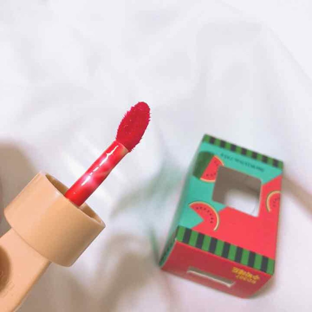 ディアダーリン ウォータージェルティント （アイスティント）/ETUDE/口紅を使ったクチコミ（3枚目）