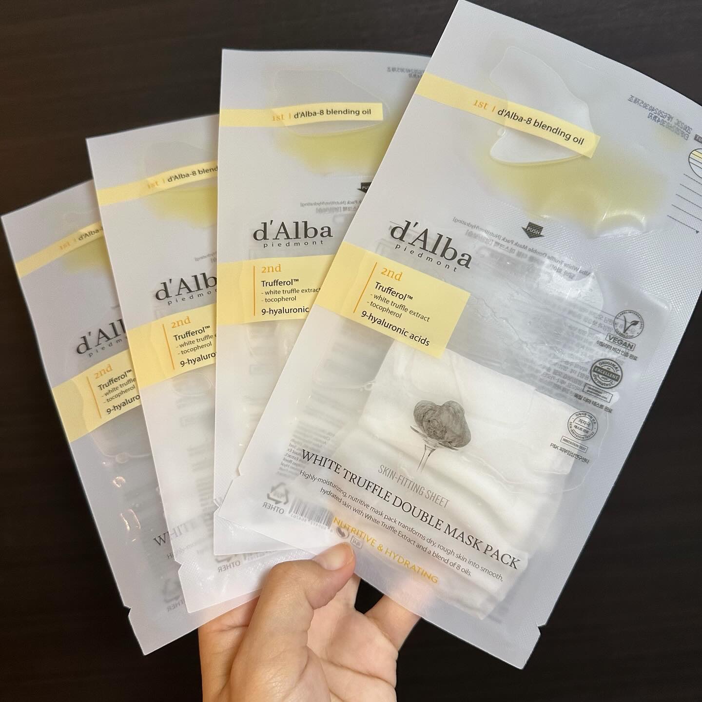 ホワイトトリュフダブルマスクパック(栄養/保湿)/ダルバ/シートマスク・パックを使ったクチコミ（1枚目）