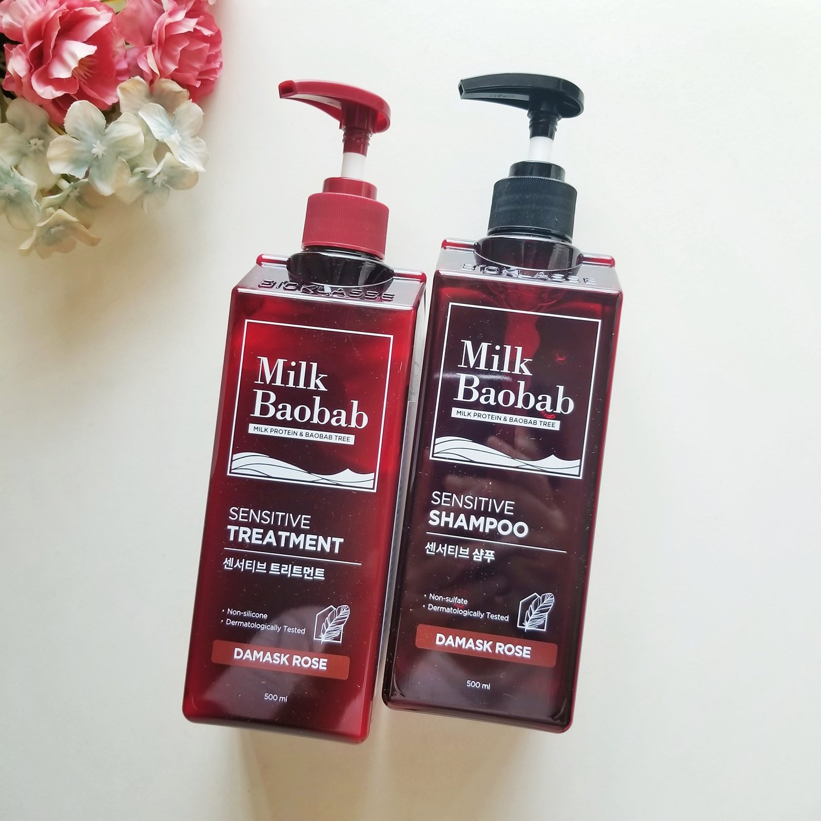 センシティブ シャンプー / トリートメント ダマスクローズ/ミルクバオバブ/市販シャンプーを使ったクチコミ（1枚目）