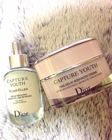 ずっと欲しくて憧れていたDior カプチュールユースシリーズ、ようやく手に入れました！
私は美容液はプランプフィラーとマットマキシマイザー 、そしてクリームを使用しています。
クリームは主に夜用スキンケ