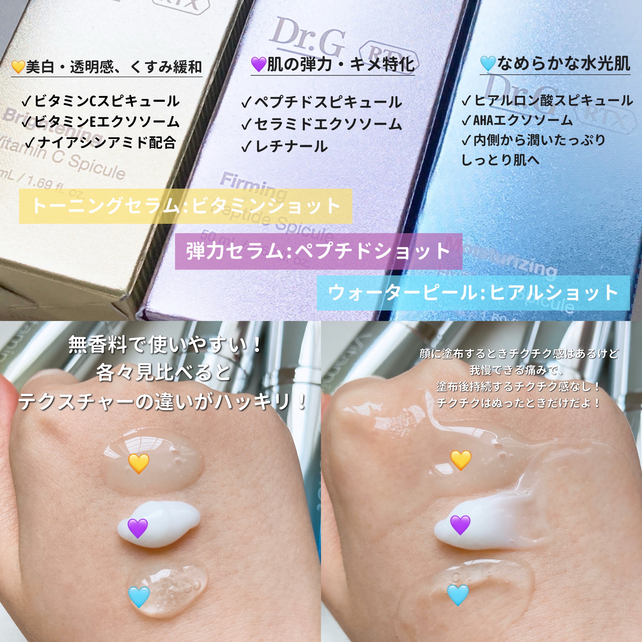 RTXセラム ビタミンショット/Dr.G/美容液を使ったクチコミ（2枚目）