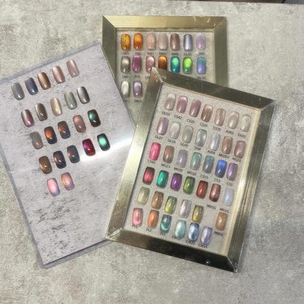 kanna🐏 フォロバ100🤍 on LIPS 「福岡の姪浜にあるサロンでマグネットネイルしてもらった🕊️シルバ..」(5枚目)