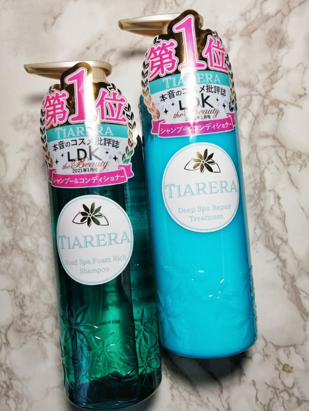 ヘッドスパフォームリッチシャンプー/ディープスパリペアトリートメント/TIARERA/市販シャンプーを使ったクチコミ(1枚目)
