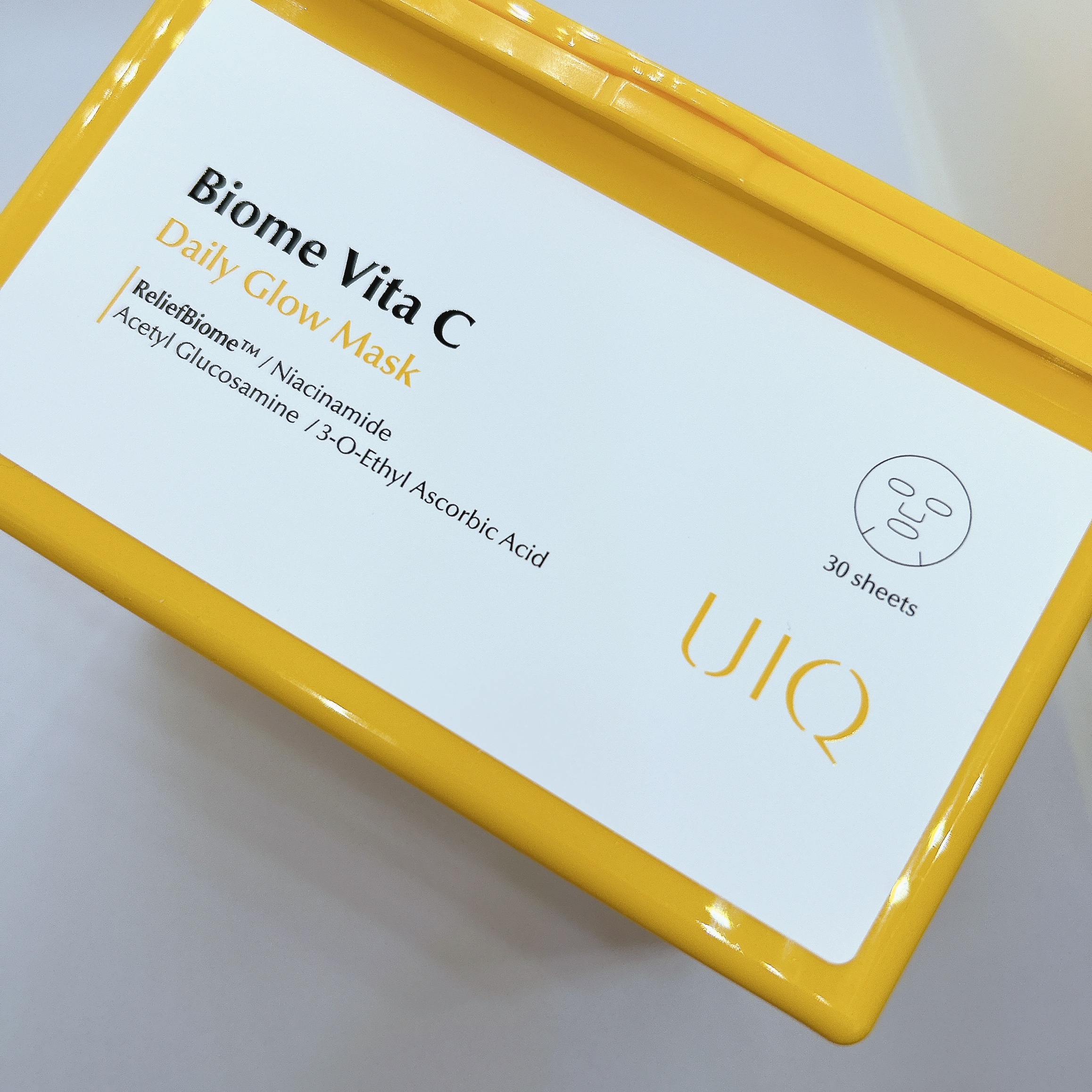 バイオームビタCグローデイリーシートマスク/UIQ/シートマスク・パックを使ったクチコミ（1枚目）