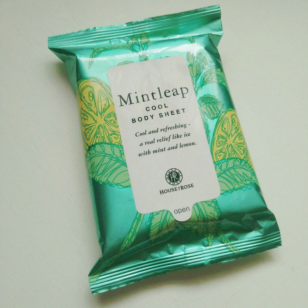 ミントリープ ボディクール シート/ハウス オブ ローゼ/ボディシートを使ったクチコミ（1枚目）
