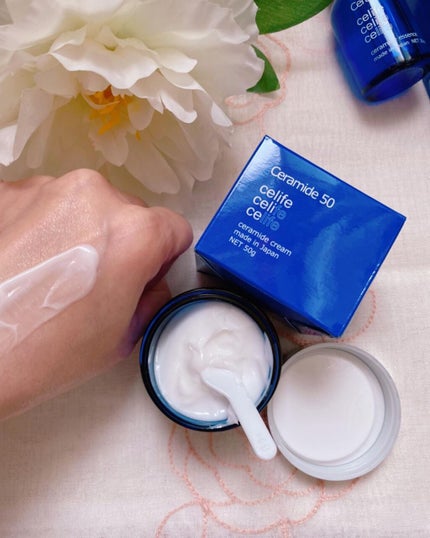 celife 天然セラミド配合保湿クリーム セラミド50 /Celife/フェイスクリームを使ったクチコミ(4枚目)