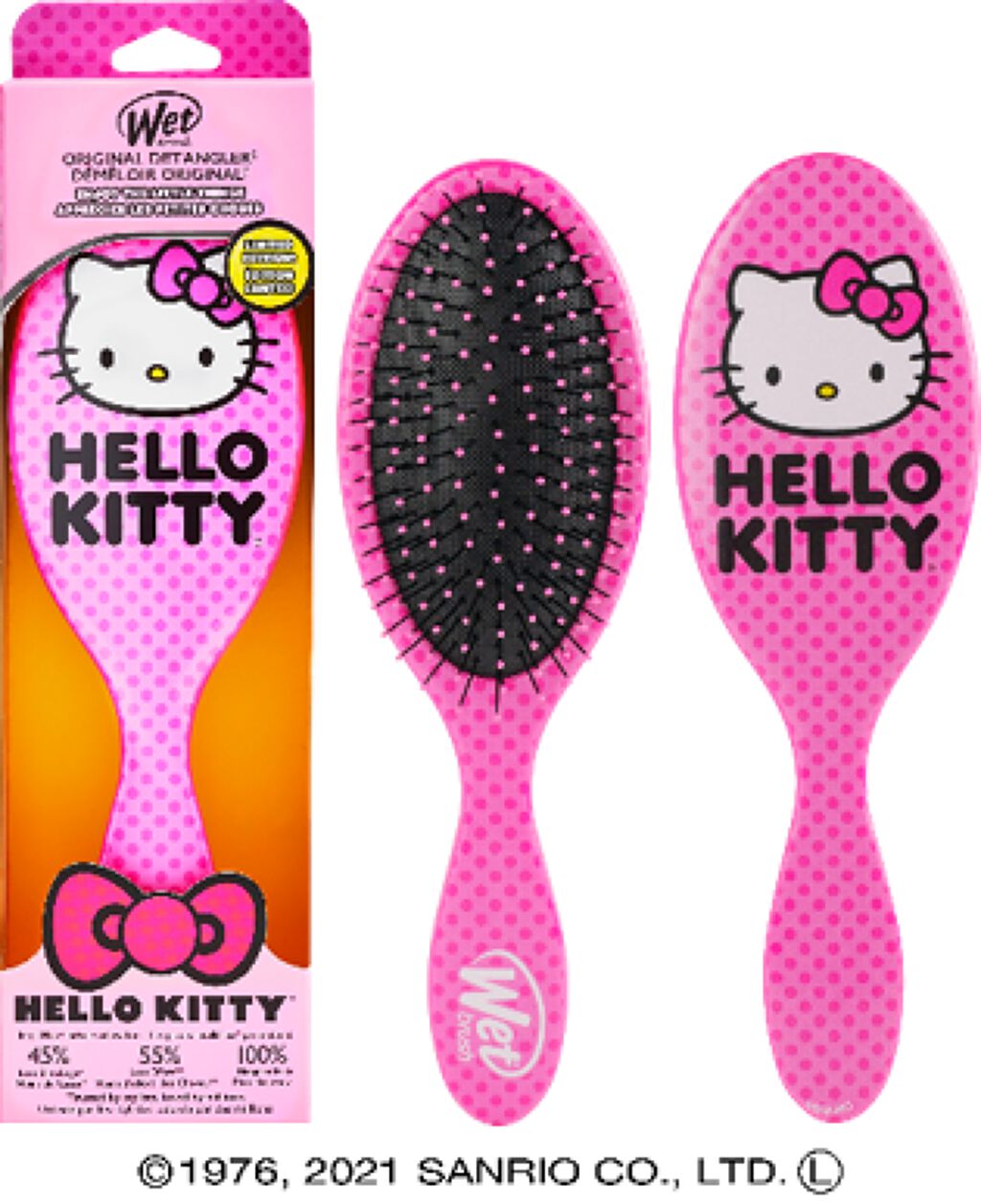 試してみた】オリジナルディタングラー ハローキティ ウェットブラシの