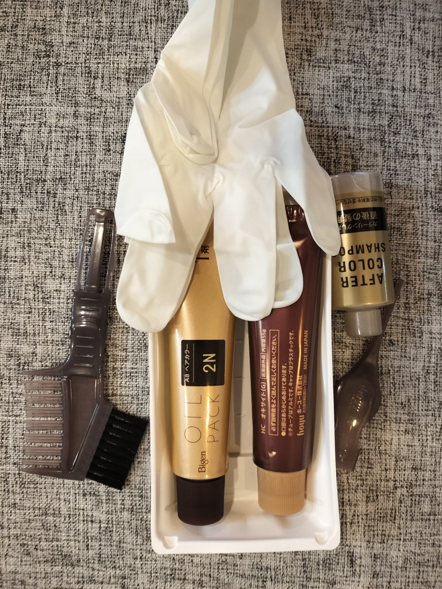 オイルパックカラー/ビゲン/ヘアカラーを使ったクチコミ（2枚目）