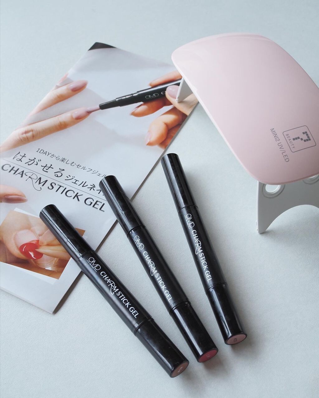 チャームスティックジェル #02 モカ/OMD/オールインワンネイルを使ったクチコミ（2枚目）