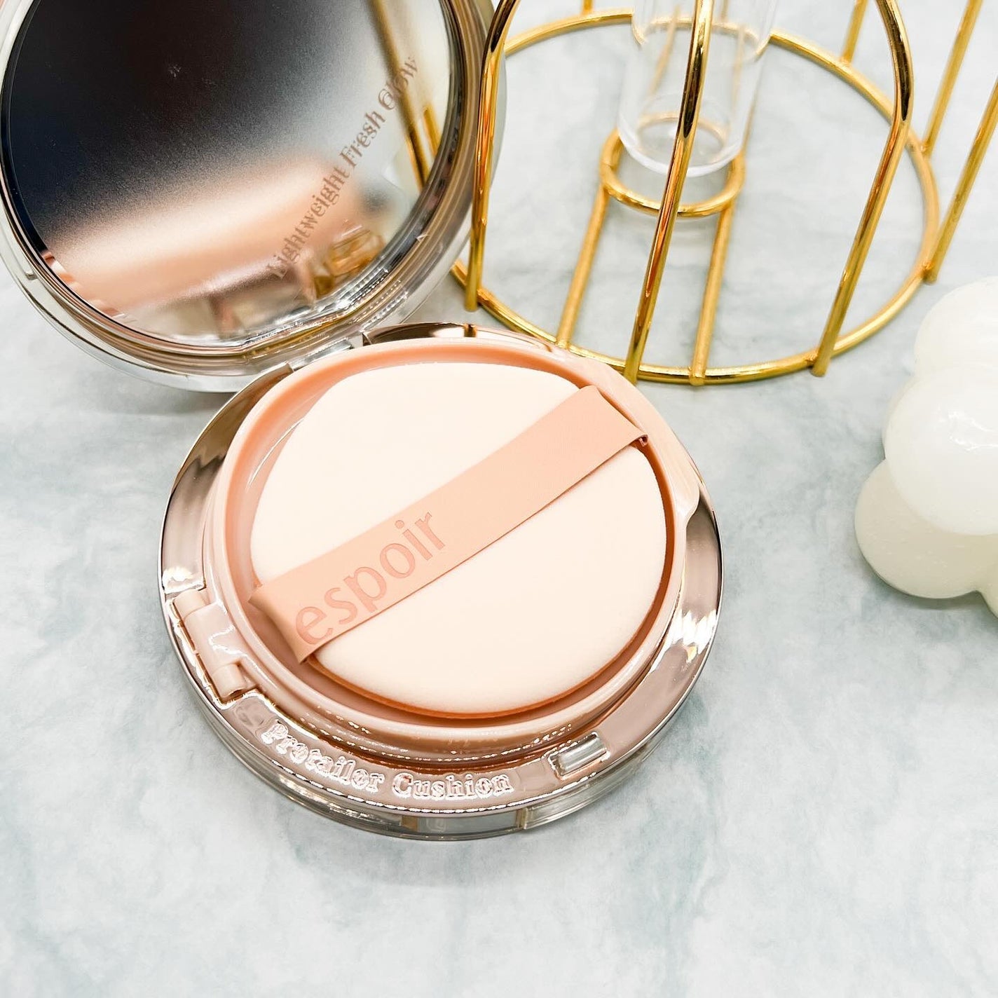 プロテーラービーグロウクッション ニュークラス/espoir/クッションファンデーションを使ったクチコミ(3枚目)