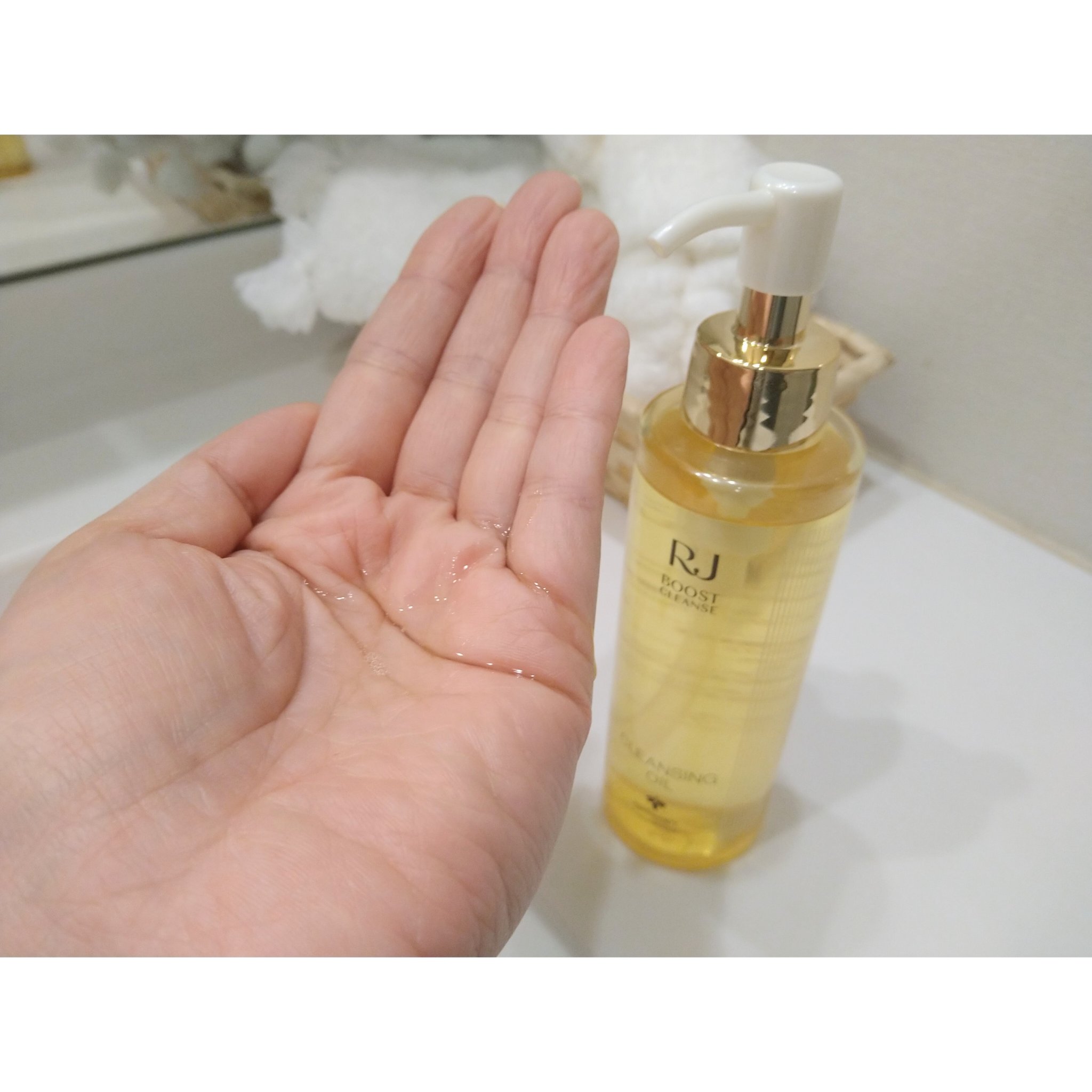 RJ ブーストクレンズ クレンジングオイル  本体（150ml）/アピセラピーコスメティクス/オイルクレンジングを使ったクチコミ（2枚目）