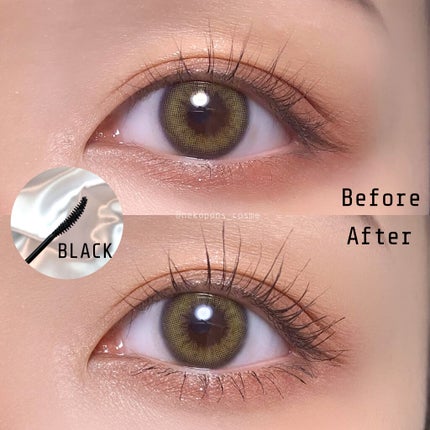 ムードアップマスカラ ロング&カール/dasique/マスカラを使ったクチコミ(2枚目)