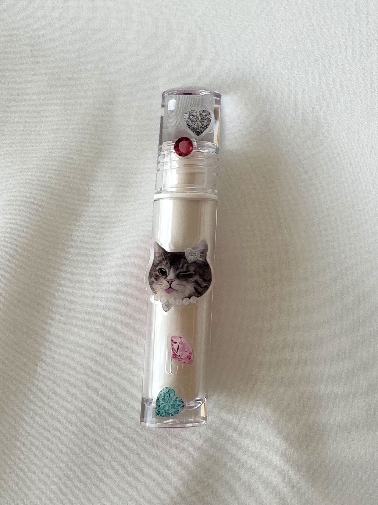 クリスタル グラム ティント 103 サクラピンクガーネット(SAKURA PINK GARNET)/CLIO/リップティントを使ったクチコミ（2枚目）