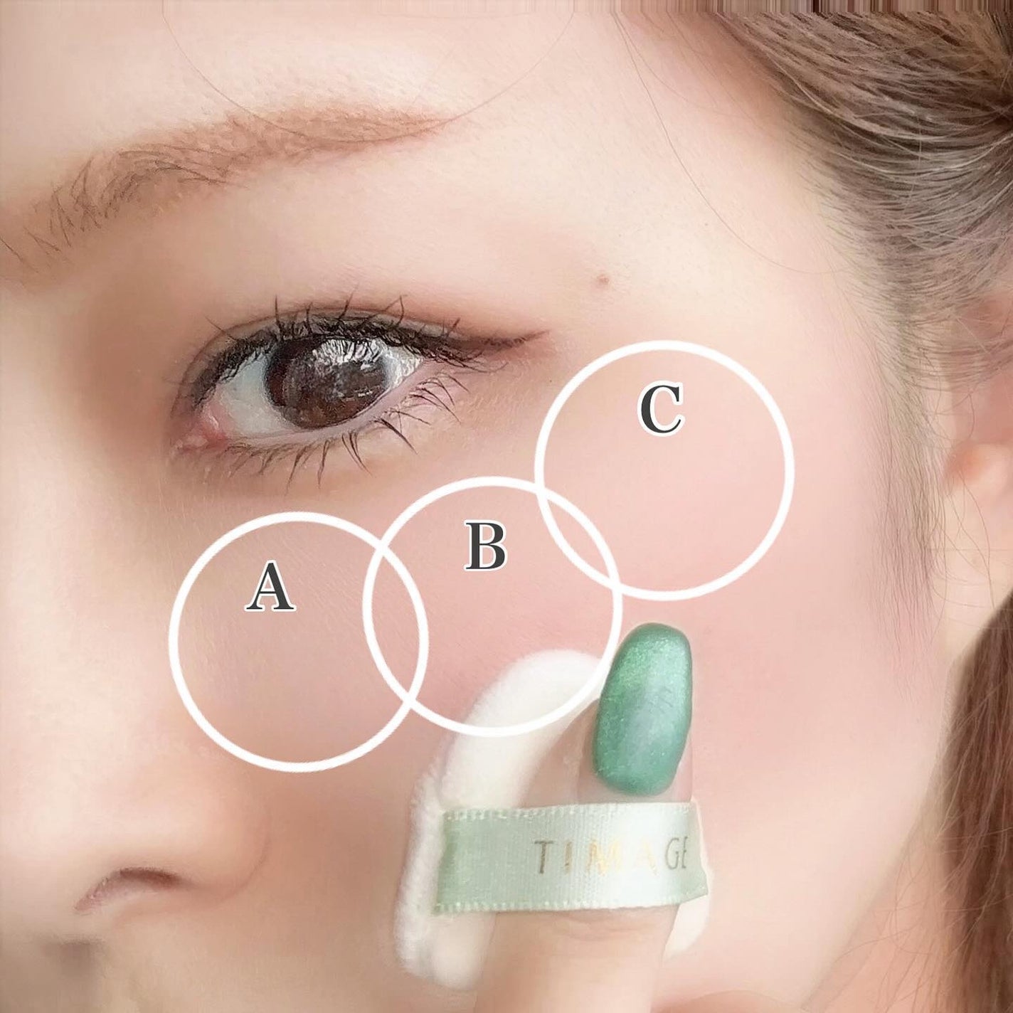 TIMAGE 3色チークパレット/TIMAGE/パウダーチークを使ったクチコミ(4枚目)